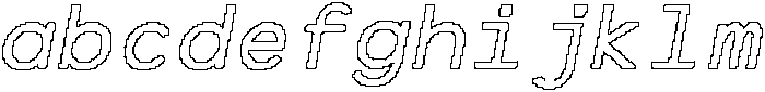 CS Barney Mono Pixel Outline otf (400) FONT