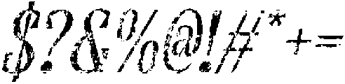 CS Barone Stamp Italic otf (400) Font OTHER CHARS