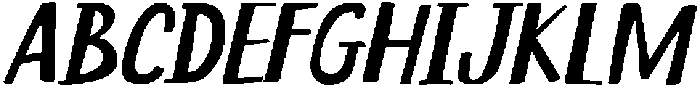 CS Barton Drawn  Italic otf (400) Font UPPERCASE