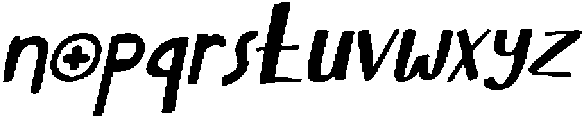 CS Barton Drawn  Italic otf (400) Font LOWERCASE
