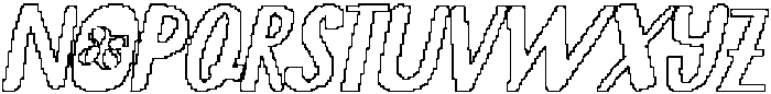 CS Barton Pixel Outline otf (400) Font UPPERCASE