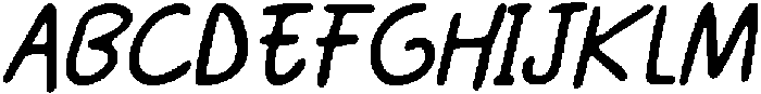 CS Bastrop Drawn  Italic otf (400) Font UPPERCASE