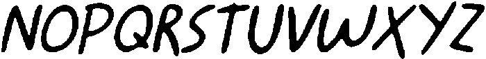 CS Bastrop Drawn  Italic otf (400) Font UPPERCASE