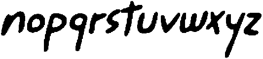 CS Bastrop Drawn  Italic otf (400) Font LOWERCASE