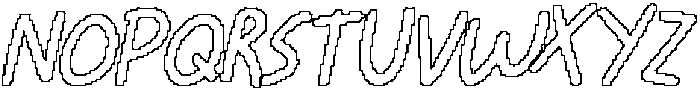 CS Bastrop Pixel Outline otf (400) Font UPPERCASE