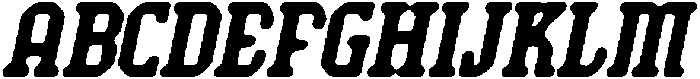 CS Bedford Drawn Italic otf (400) Font UPPERCASE
