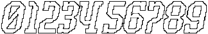 CS Bedford Pixel Outline otf (400) Font OTHER CHARS