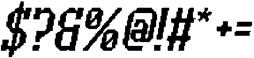 CS Bedford Pixel Regular otf (400) Font OTHER CHARS