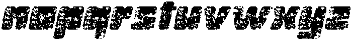 CS Beiran Stamp Italic otf (400) Font LOWERCASE