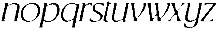CS Belgita Drawn Italic otf (400) Font LOWERCASE