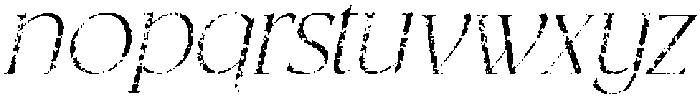 CS Belgita Stamp Italic otf (400) Font LOWERCASE