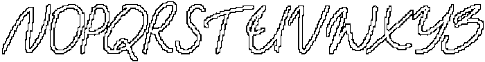 CS Bellisa Pixel Outline otf (400) Font UPPERCASE