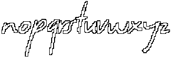 CS Bellisa Pixel Outline otf (400) Font LOWERCASE