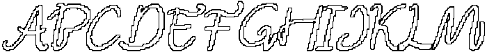 CS Belluga Pixel Outline otf (400) Font UPPERCASE