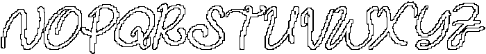CS Belluga Pixel Outline otf (400) Font UPPERCASE