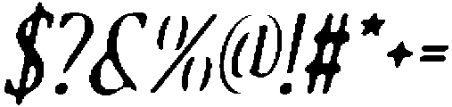 CS Belong Drawn Italic otf (400) Font OTHER CHARS