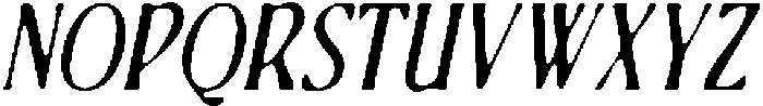 CS Belong Drawn Italic otf (400) Font UPPERCASE