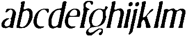 CS Belong Drawn Italic otf (400) Font LOWERCASE