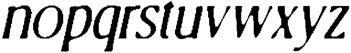 CS Belong Drawn Italic otf (400) Font LOWERCASE