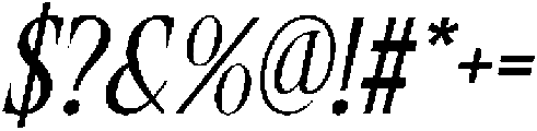 CS Belong Italic otf (400) Font OTHER CHARS