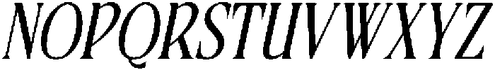 CS Belong Italic otf (400) Font UPPERCASE
