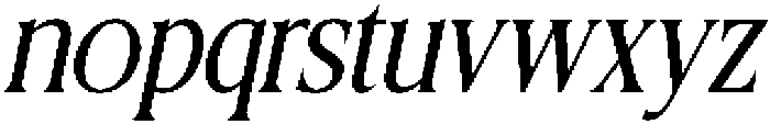 CS Belong Italic otf (400) Font LOWERCASE