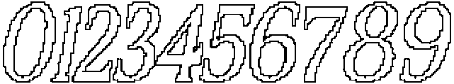 CS Belong Pixel Outline otf (400) Font OTHER CHARS