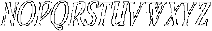 CS Belong Pixel Outline otf (400) Font UPPERCASE
