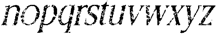 CS Belong Stamp Italic otf (400) Font LOWERCASE
