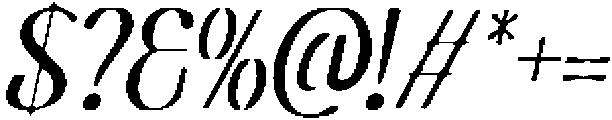 CS Belova Drawn Italic otf (400) Font OTHER CHARS