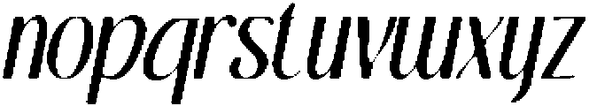 CS Belova Drawn Italic otf (400) Font LOWERCASE