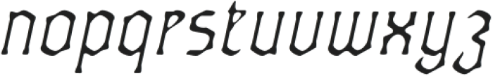 CS Belphegor Drawn Italic otf (400) Font LOWERCASE