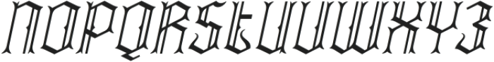 CS Belphegor Italic otf (400) Font UPPERCASE