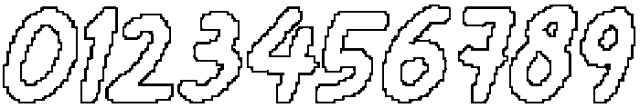 CS Belric Pixel Outline otf (400) Font OTHER CHARS