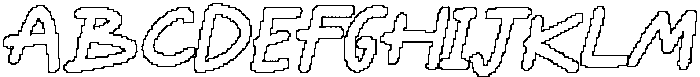 CS Belric Pixel Outline otf (400) Font UPPERCASE