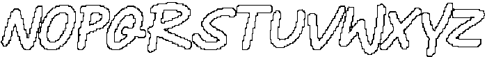 CS Belric Pixel Outline otf (400) Font UPPERCASE