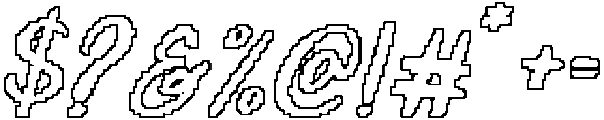 CS Belrise Pixel Outline otf (400) Font OTHER CHARS
