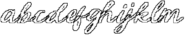 CS Belrise Pixel Outline otf (400) Font LOWERCASE