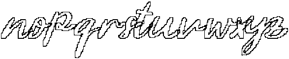 CS Belrise Pixel Outline otf (400) Font LOWERCASE
