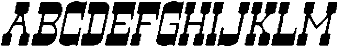 CS Belting Drawn Italic otf (400) Font UPPERCASE