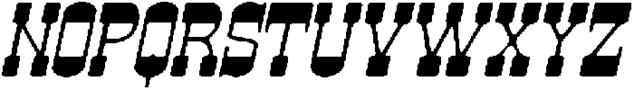 CS Belting Drawn Italic otf (400) Font UPPERCASE