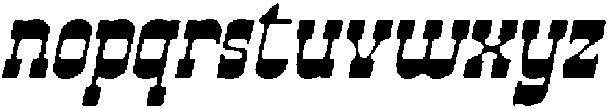 CS Belting Drawn Italic otf (400) Font LOWERCASE
