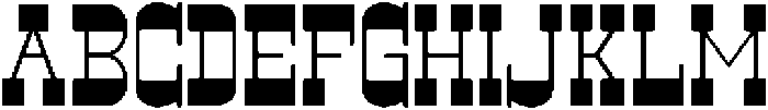 CS Belting Regular otf (400) Font UPPERCASE