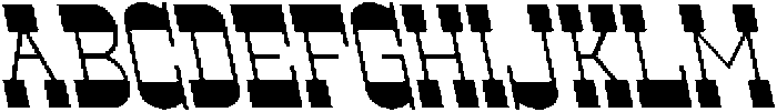 CS Belting Reverse Italic otf (400) Font UPPERCASE