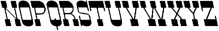 CS Belting Reverse Italic otf (400) Font UPPERCASE