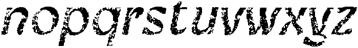 CS Belvina Stamp Italic otf (400) Font LOWERCASE