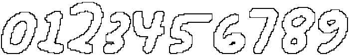 CS Benedict Pixel Outline otf (400) Font OTHER CHARS