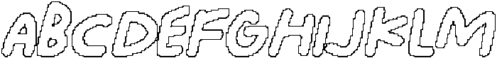 CS Benedict Pixel Outline otf (400) Font UPPERCASE