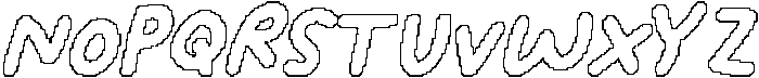 CS Benedict Pixel Outline otf (400) Font UPPERCASE