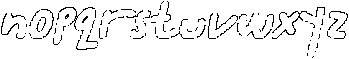 CS Benedict Pixel Outline otf (400) Font LOWERCASE
